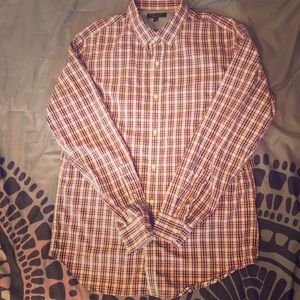 Banana republic long sleeve button up checkered